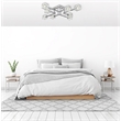 Living District Lyra 8-Light Metal & Glass Flush Mount in Chrome/Clear