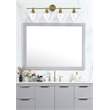 Living District Gene 4 Light Satin Gold And Clear Glass Wall Sconce