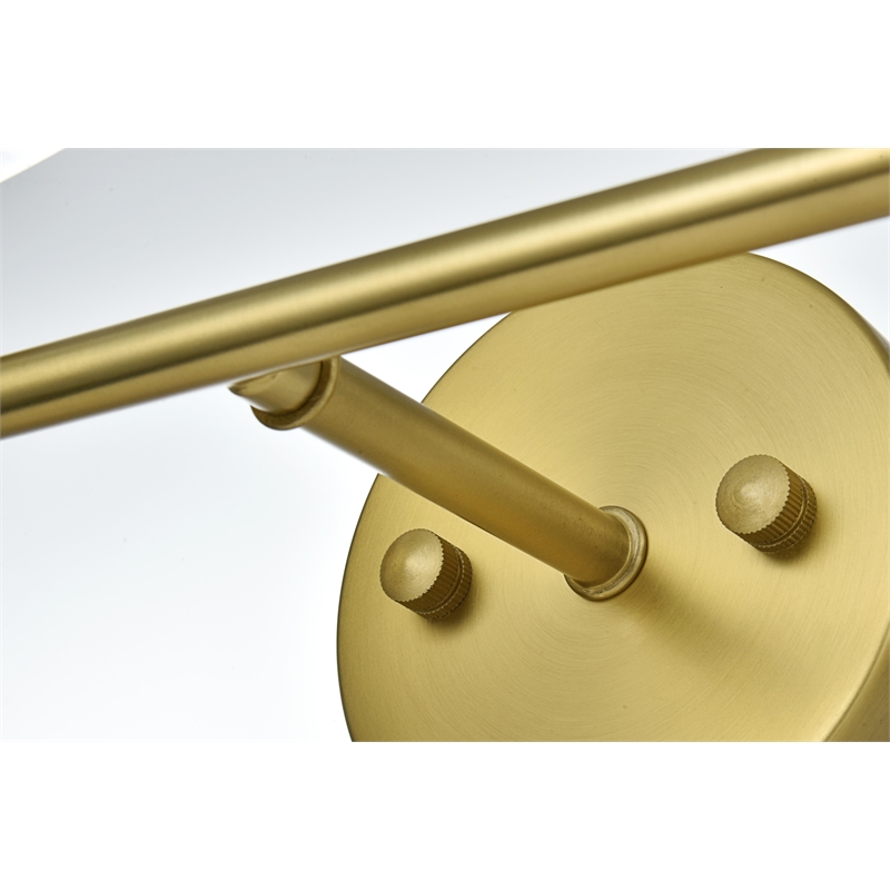Living District Gene 2 Light Satin Gold And Clear Glass Wall Sconce