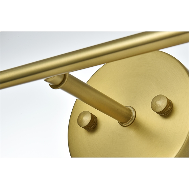 Living District Collier 2 Light Satin Gold And Clear Glass Wall Sconce