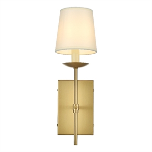 Living District Eclipse 4.5&quot Wall Sconce In Satin Gold