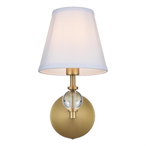 Living District Bethany 7&quot Wall Sconce In Satin Gold