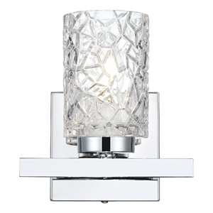 Living District Cassie 7&quot Wall Sconce In Chrome