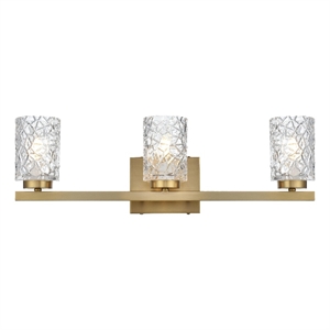Living District Cassie 24&quot Wall Sconce In Satin Gold
