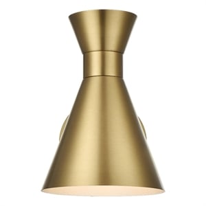 Living District Halycon 6&quot Wall Sconce In Satin Gold