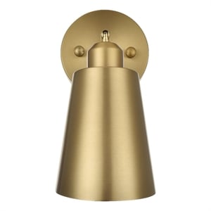 Living District Halycon 5&quot Wall Sconce In Satin Gold