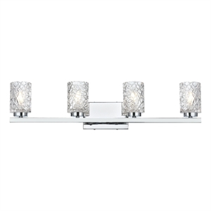 Living District Cassie 31&quot Wall Sconce In Chrome