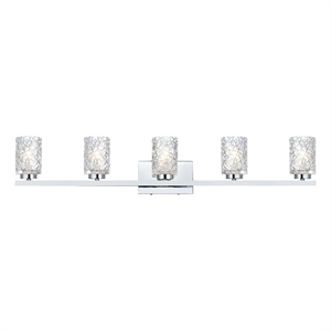 Living District Cassie 41&quot Wall Sconce In Chrome