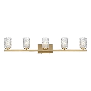 Living District Cassie 41&quot Wall Sconce In Satin Gold