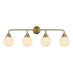 Living District Hanson 37&quot Wall Sconce In Satin Gold