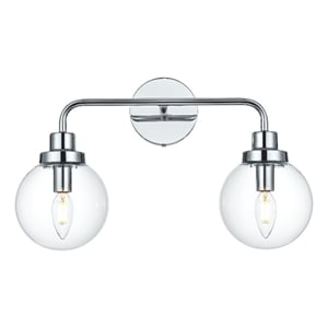 Living District Hanson 19&quot Wall Sconce In Chrome