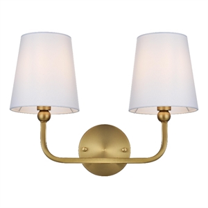 Living District Senna 16&quot Wall Sconce In Satin Gold