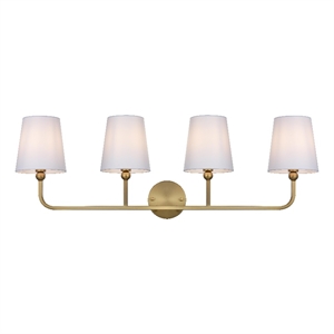 Living District Senna 35.5&quot Wall Sconce In Satin Gold