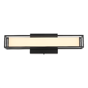 Living District Aden 16&quot Led Wall Sconce in Black