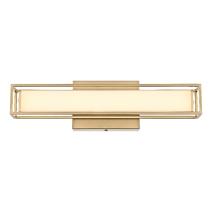 Living District Aden 16&quot Led Wall Sconce in Satin Gold