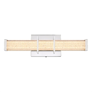 Living District Ivaan 16&quot Led Wall Sconce in Chrome