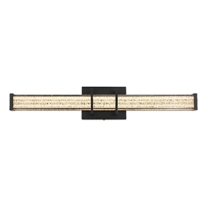 Living District Ivaan 24&quot Led Wall Sconce in Black