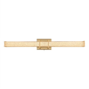 Living District Ivaan 31&quot Led Wall Sconce in Satin Gold