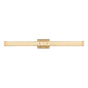 Living District Ivaan 36&quot Led Wall Sconce in Satin Gold