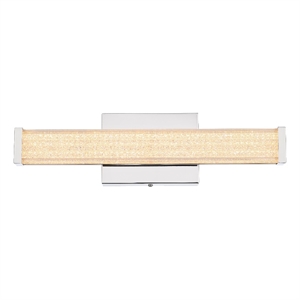 Living District Jaxx 16&quot Led Wall Sconce in Chrome