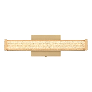 Living District Jaxx 16&quot Led Wall Sconce in Satin Gold