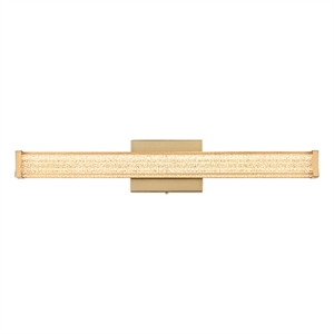 Living District Jaxx 24&quot Led Wall Sconce in Satin Gold