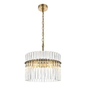 Living District Paulina 16&quot Chandelier in Satin Gold