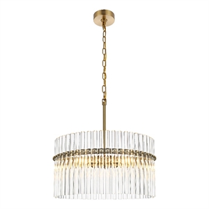 Living District Paulina 20&quot Chandelier in Satin Gold