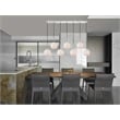 Living District Baxter 7 Lights Chrome Pendant With Frosted White Glass