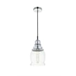 Living District Kenna 1 Light Chrome Pendant With Clear Glass