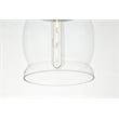 Living District Kenna 1 Light Chrome Pendant With Clear Glass