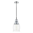 Living District Kenna 1 Light Chrome Pendant With Clear Glass