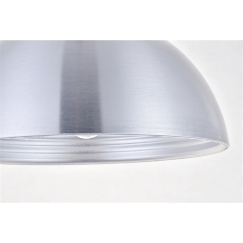 Living District Circa 1 Light Burnished Nickel Pendant