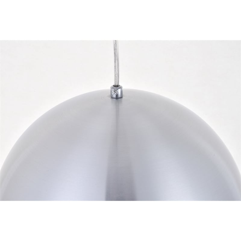 Living District Circa 1 Light Burnished Nickel Pendant
