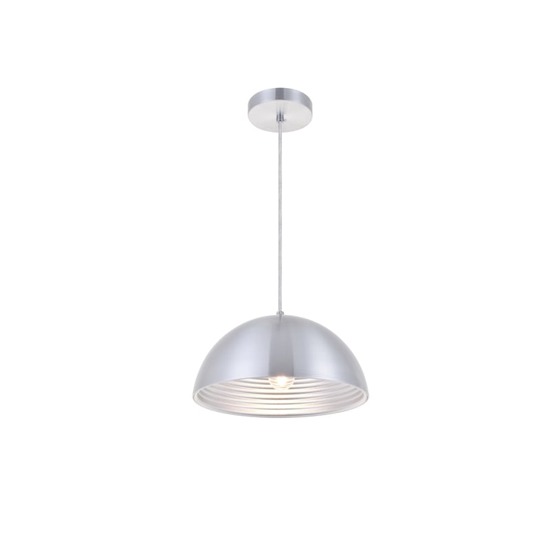 Living District Circa 1 Light Burnished Nickel Pendant