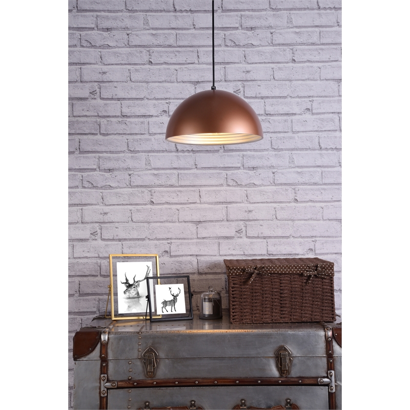 Living District Circa 1 Light Honey Gold Pendant