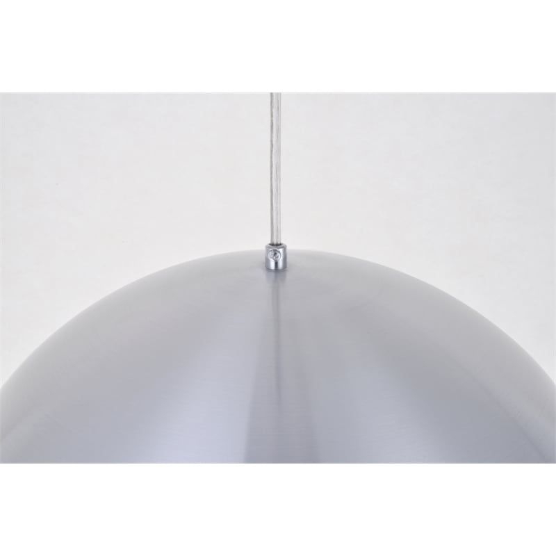 Living District Circa 1 Light Burnished Nickel Pendant