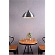 Living District Circa 1 Light Burnished Nickel Pendant