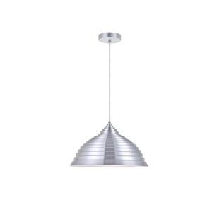 Living District Circa 1 Light Burnished Nickel Pendant