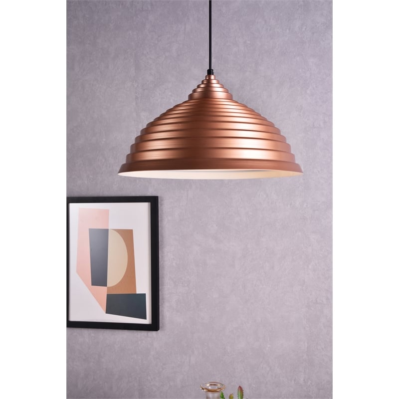 Living District Circa 1 Light Honey Gold Pendant