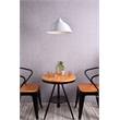 Living District Circa 1 Light White Pendant