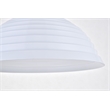 Living District Circa 1 Light White Pendant