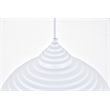 Living District Circa 1 Light White Pendant