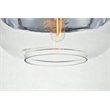 Living District Ashwell 1 Light Chrome Pendant With Clear Glass