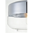 Living District Ashwell 1 Light Chrome Pendant With Clear Glass