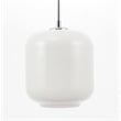Living District Collier 1 Light Chrome and Frosted White Glass Pendant