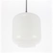 Living District Collier 1 Light Chrome and Frosted White Glass Pendant