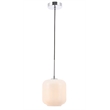 Living District Collier 1 Light Chrome and Frosted White Glass Pendant