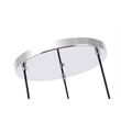 Living District Collier 3 Light Chrome and Frosted White Glass Pendant