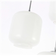Living District Collier 3 Light Chrome and Frosted White Glass Pendant